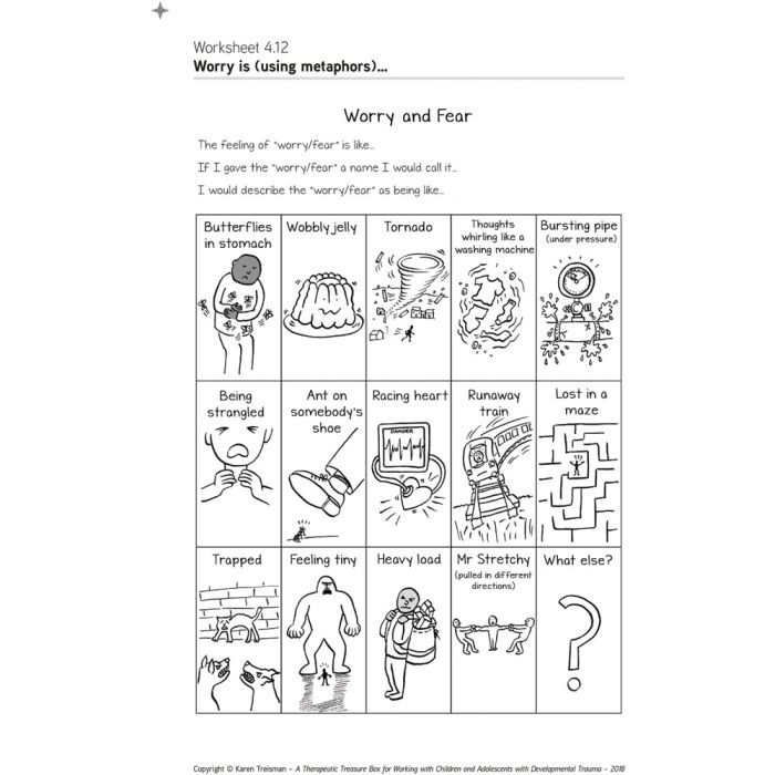 trauma worksheets for adults