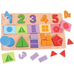 Fractions Shape Match Puzzle 