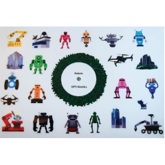 Effect Wheel Sticker Pack - Robots