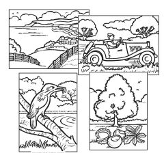 Colouring for Adults - Outdoors - Set of 48