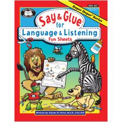 Say and Glue® for Language and Listening: Fun Sheets - Book